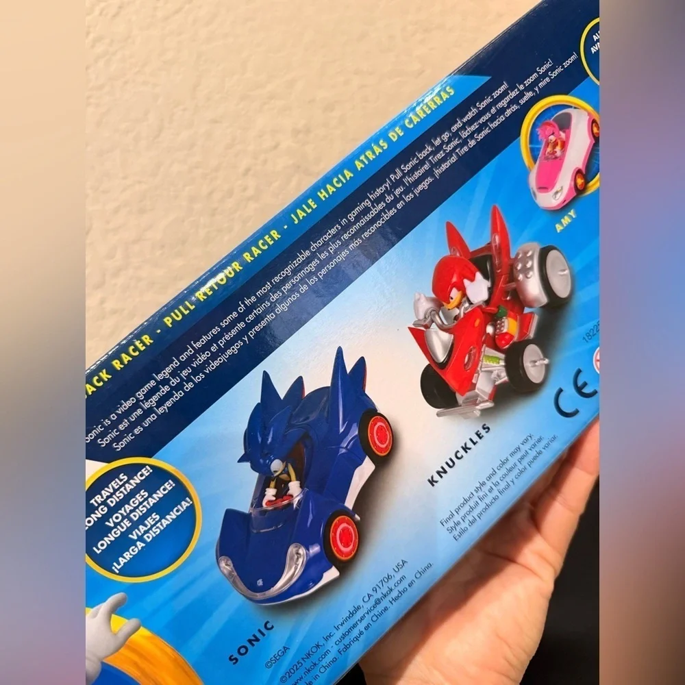 Sonic The Hedgehog Pullback Racers Sonic & Knuckles Vehicle 2-Pack